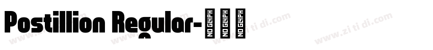 Postillion Regular字体转换